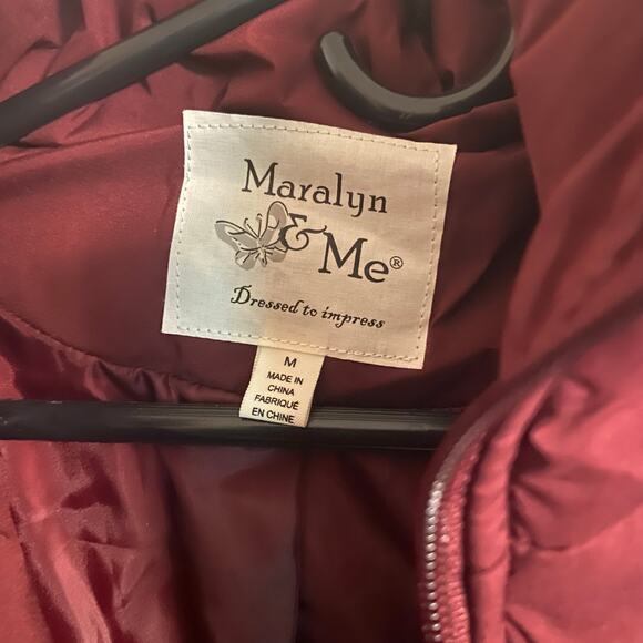 Maralyn And Me Hooded Heavyweight Womens Juniors Puffer Jacket, Sz M -- NWT - Picture 3 of 14